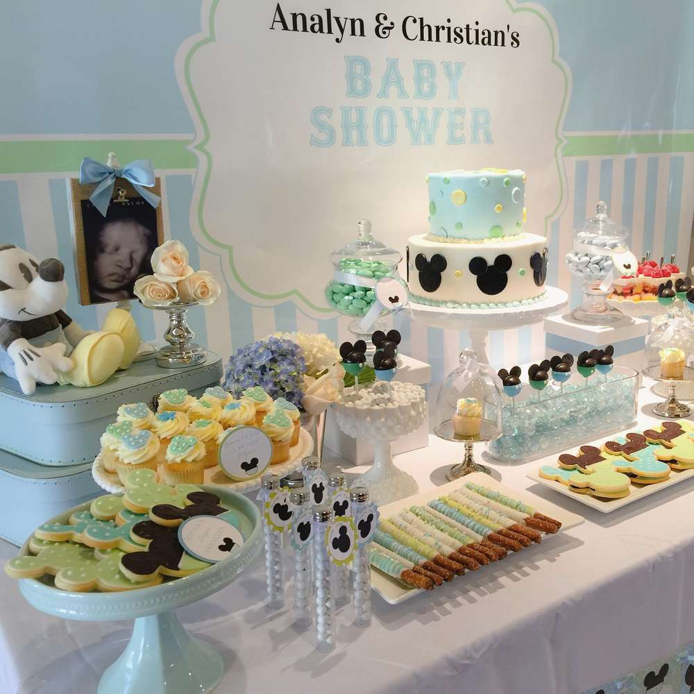 Baby Shower Dessert Ideas Best Of Baby Mickey Mouse Baby Shower Dessert Table Baby Shower