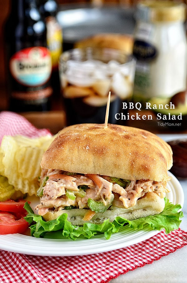 Bbq Chicken Salad Sandwich Unique Bbq Ranch Chicken Salad Sandwich