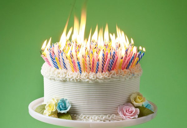 The Best Birthday Cake Fire