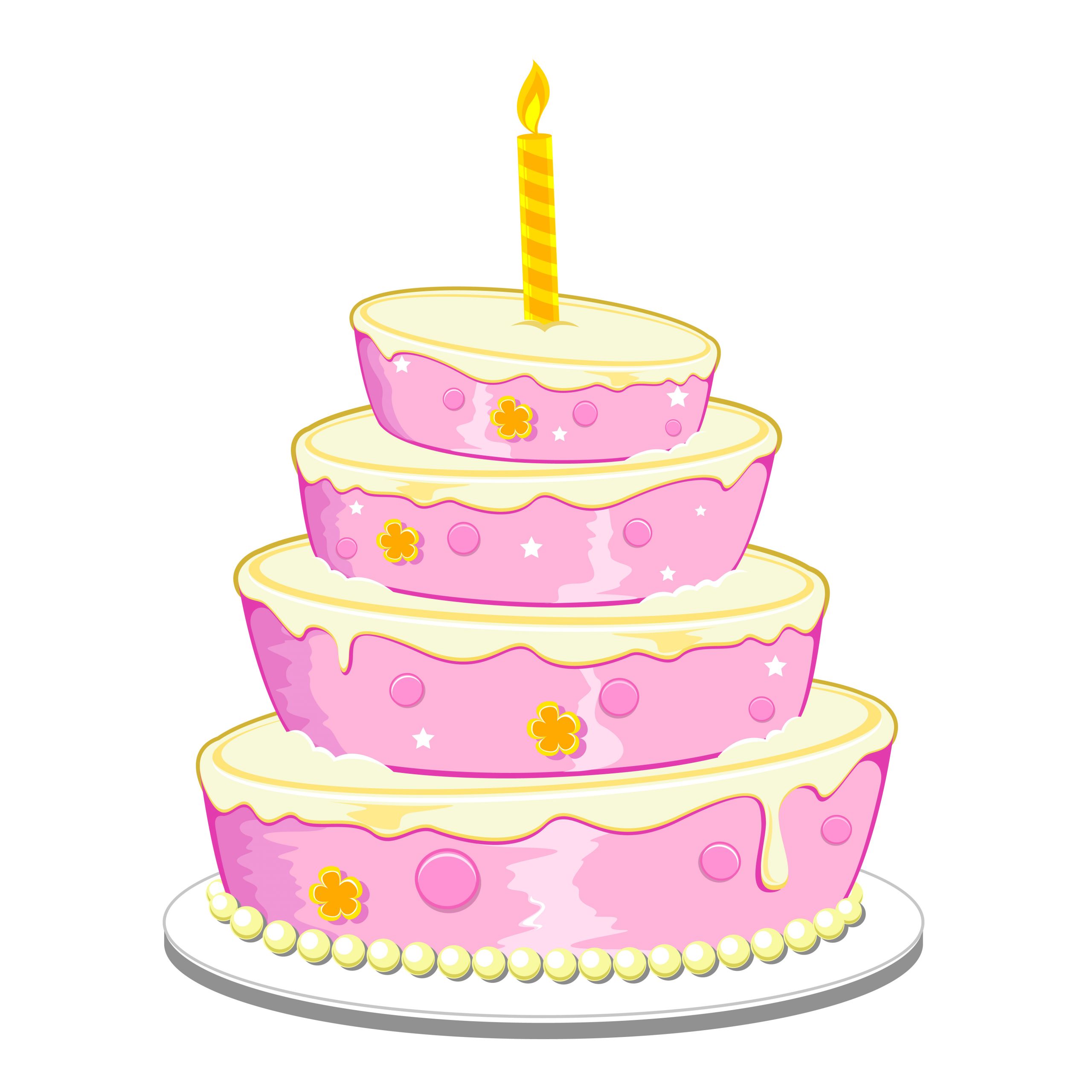 15 Great Birthday Cake Vector
