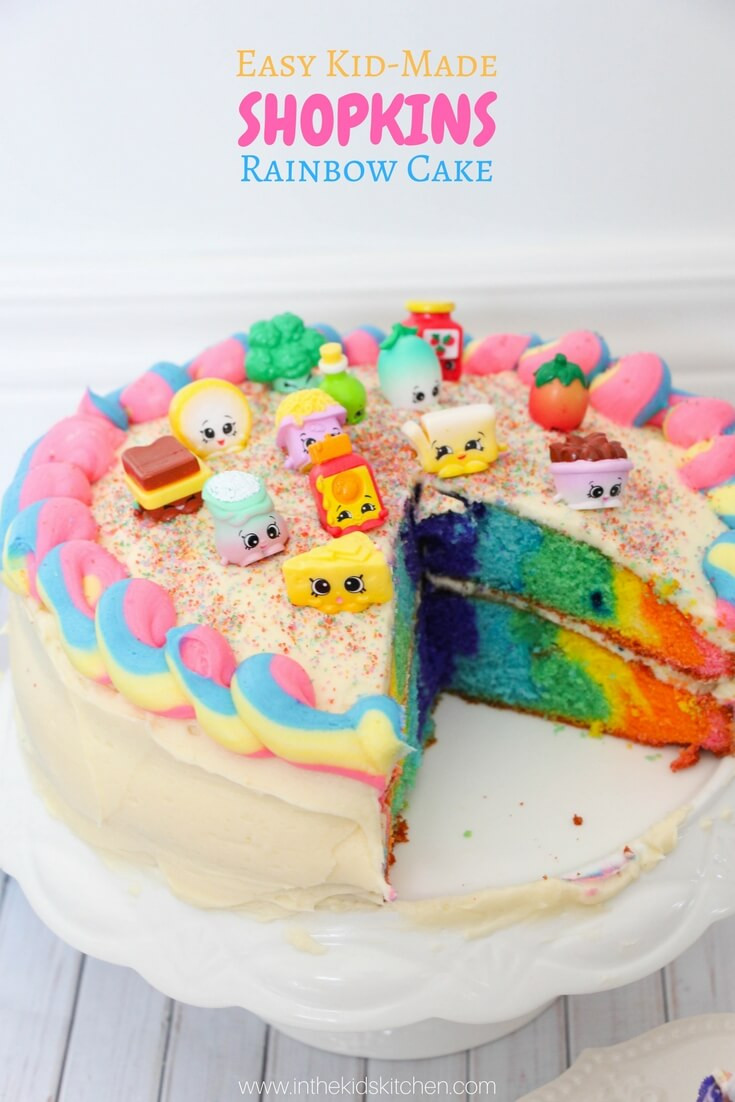 Cake Recipes for Kids New Rainbow Shopkins Cake Recipe In the Kids Kitchen