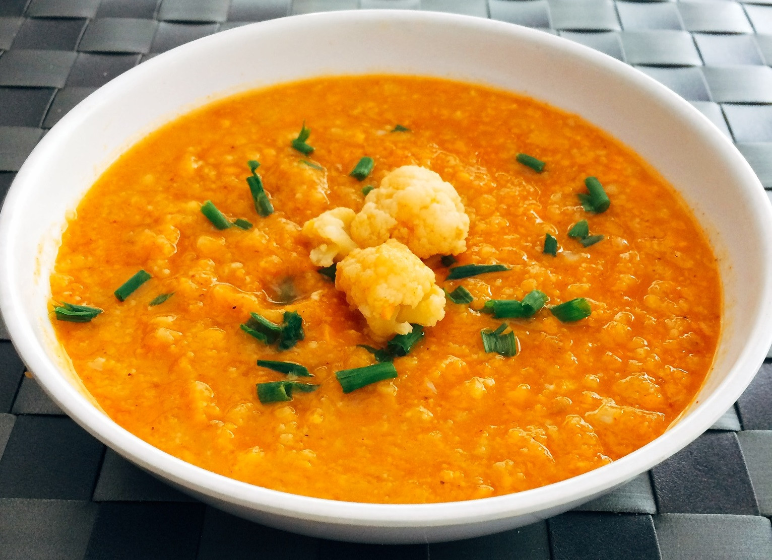 The Best Cauliflower Sweet Potato soup