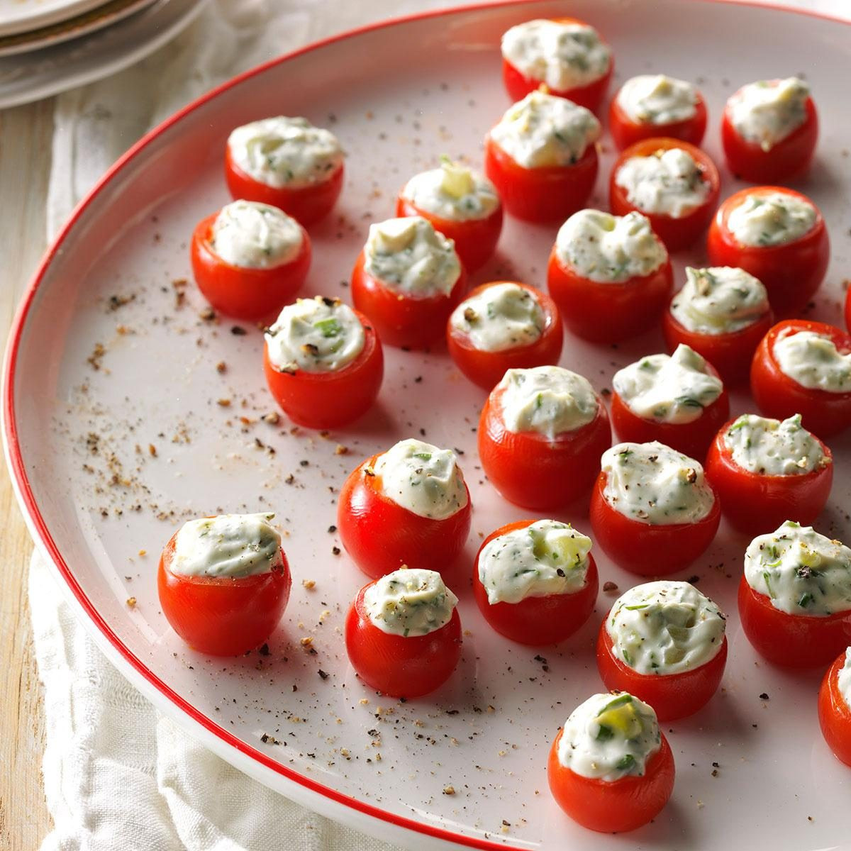 Cherry tomato Appetizers Recipes Inspirational Stuffed Cherry tomato Appetizer Recipes