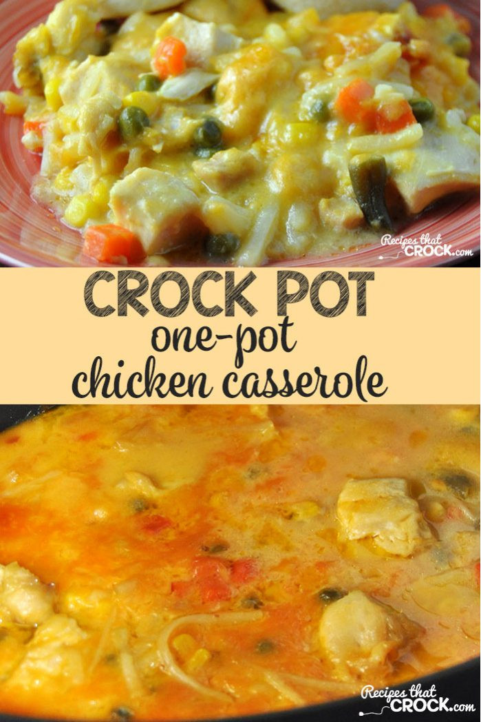Homemade Chicken Casserole Crock Pot Recipe : Best Ever and so Easy
