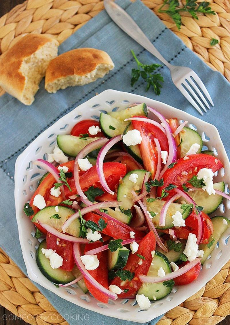 The Best Ideas for Cucumber tomato Red Onion Salad