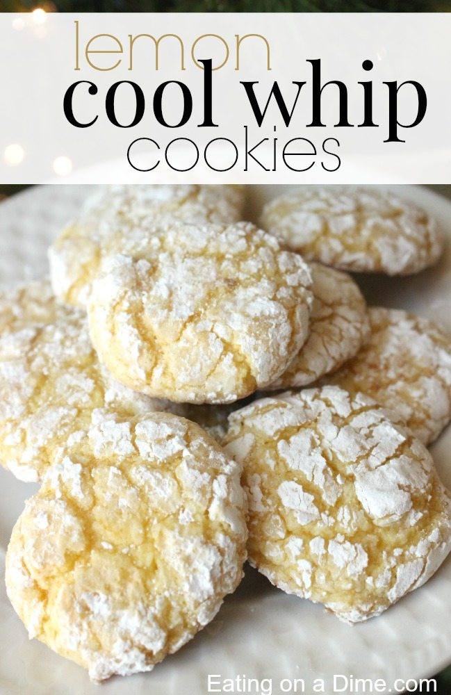 The Most Satisfying Lemon Cake Mix Cookies with Cool Whip