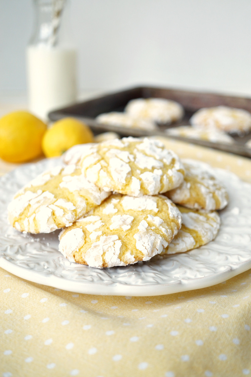 Lemon Cookies Recipe with Cake Mix Beautiful Lemon Cake Mix Crinkle Cookies
