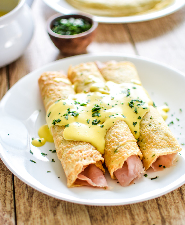 Savory Breakfast Crepes Lovely Savory Herb Crepes with Hollandaise