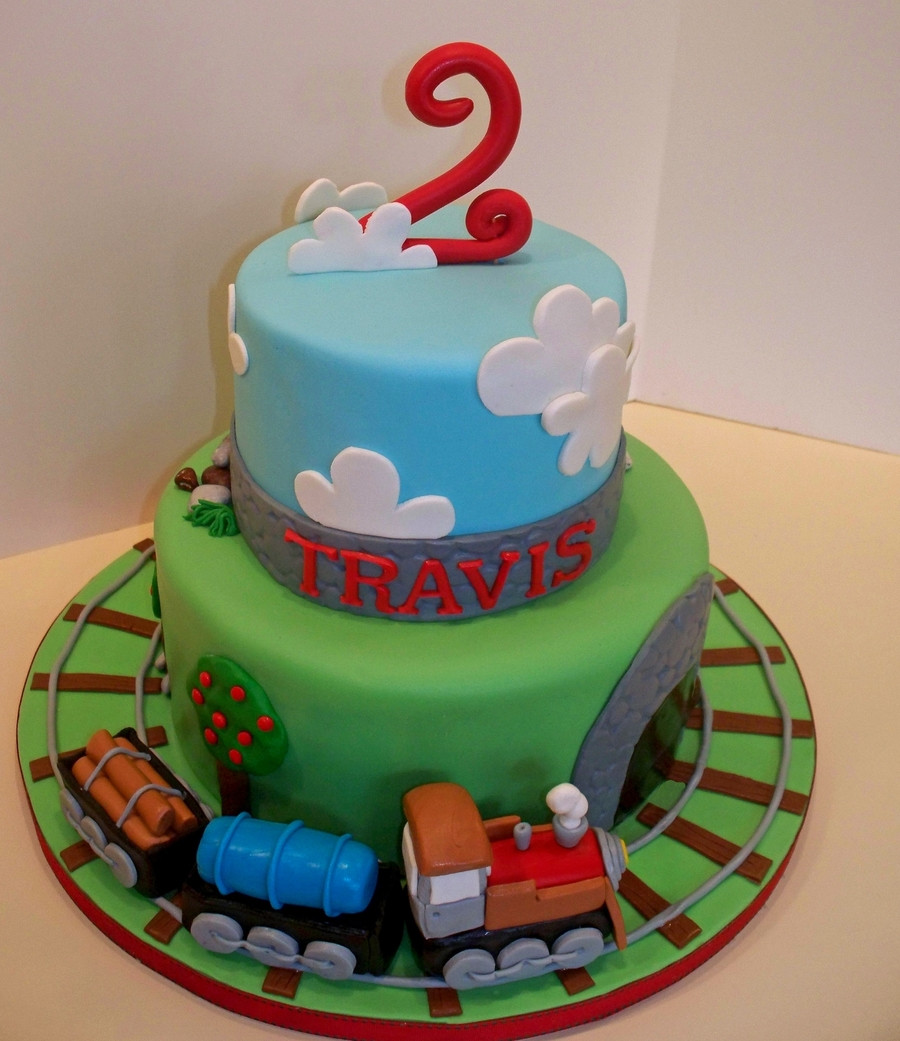 15 Healthy Train Birthday Cake