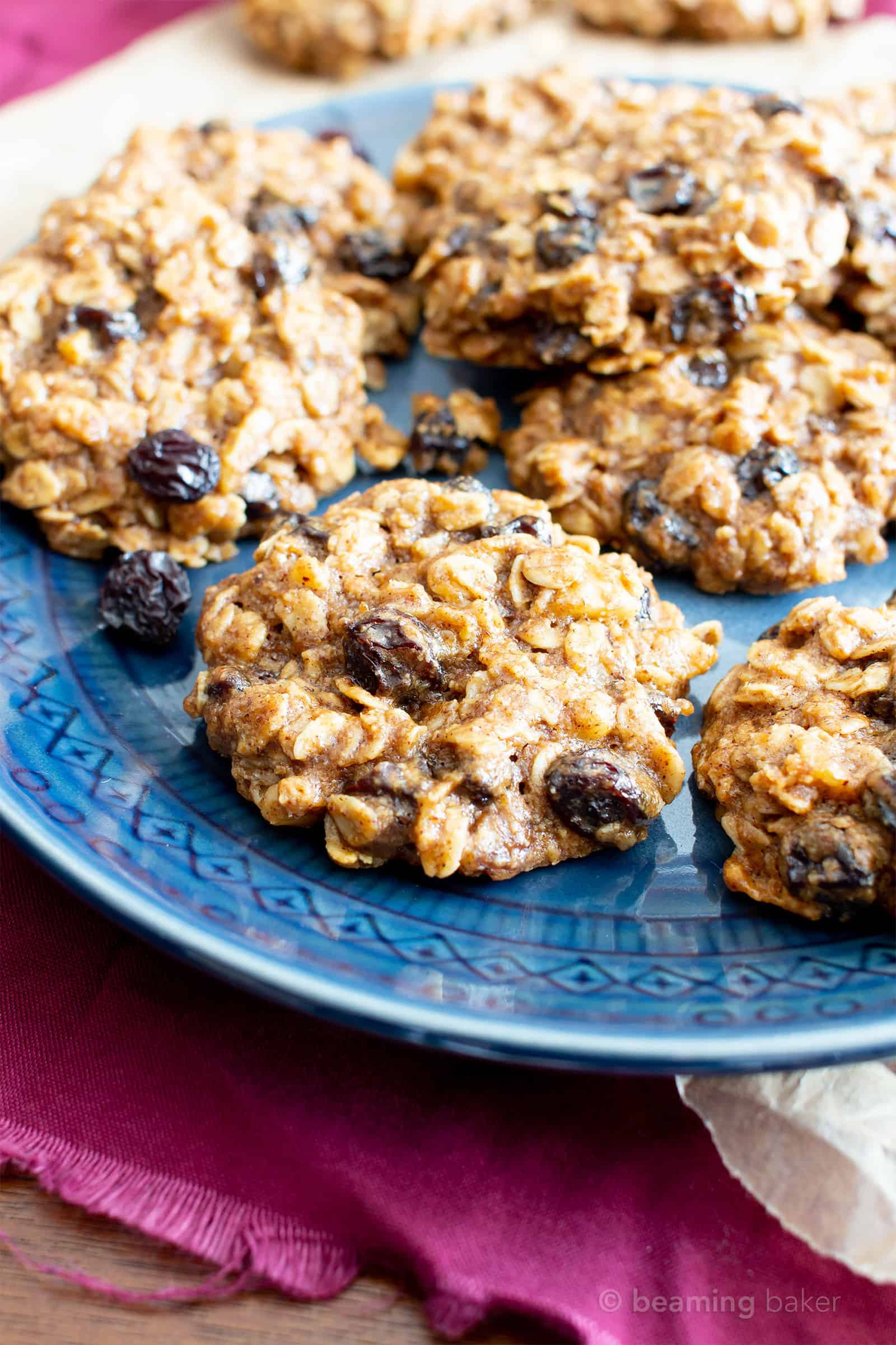 15 Delicious Vegan Chewy Oatmeal Cookies