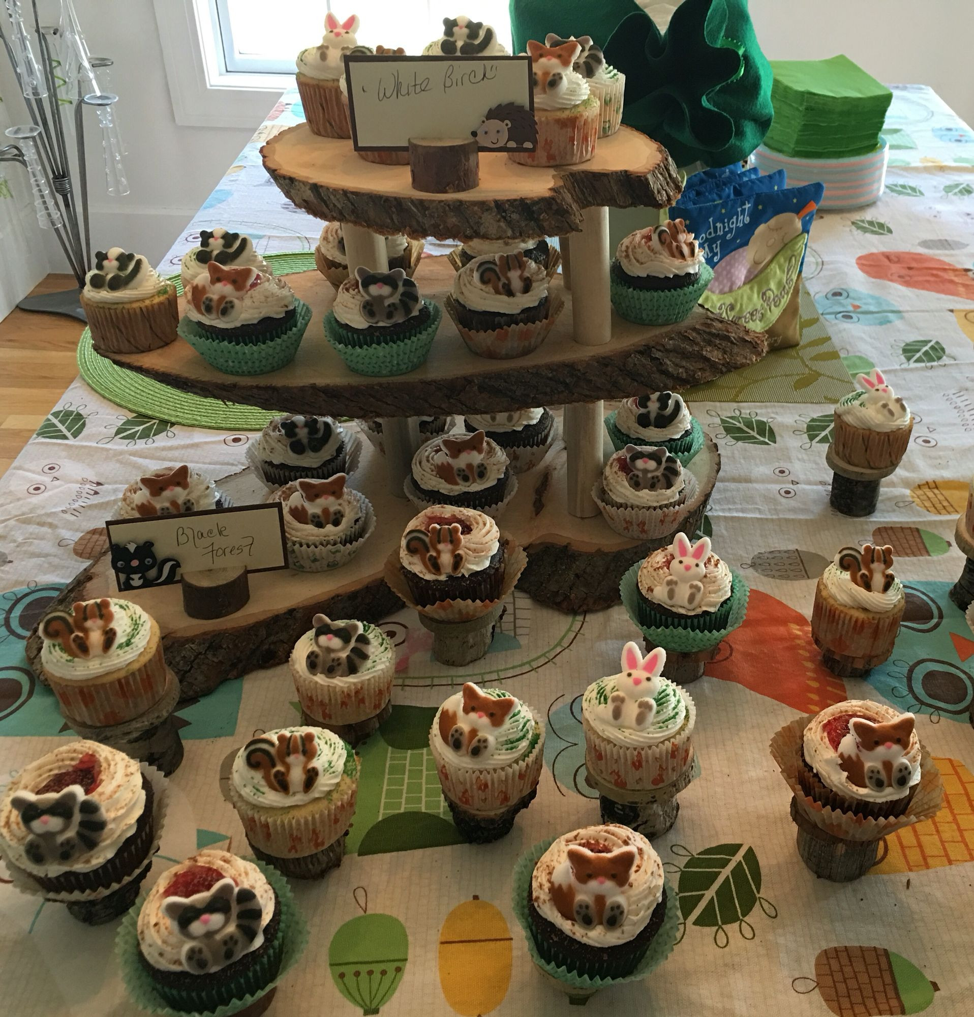 The Most Shared Woodland themed Baby Shower Cupcakes
 Of All Time
