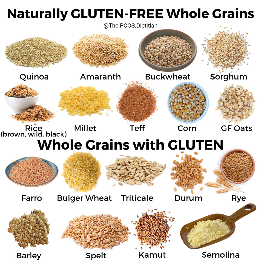 The top 15 are whole Grain Oats Gluten Free