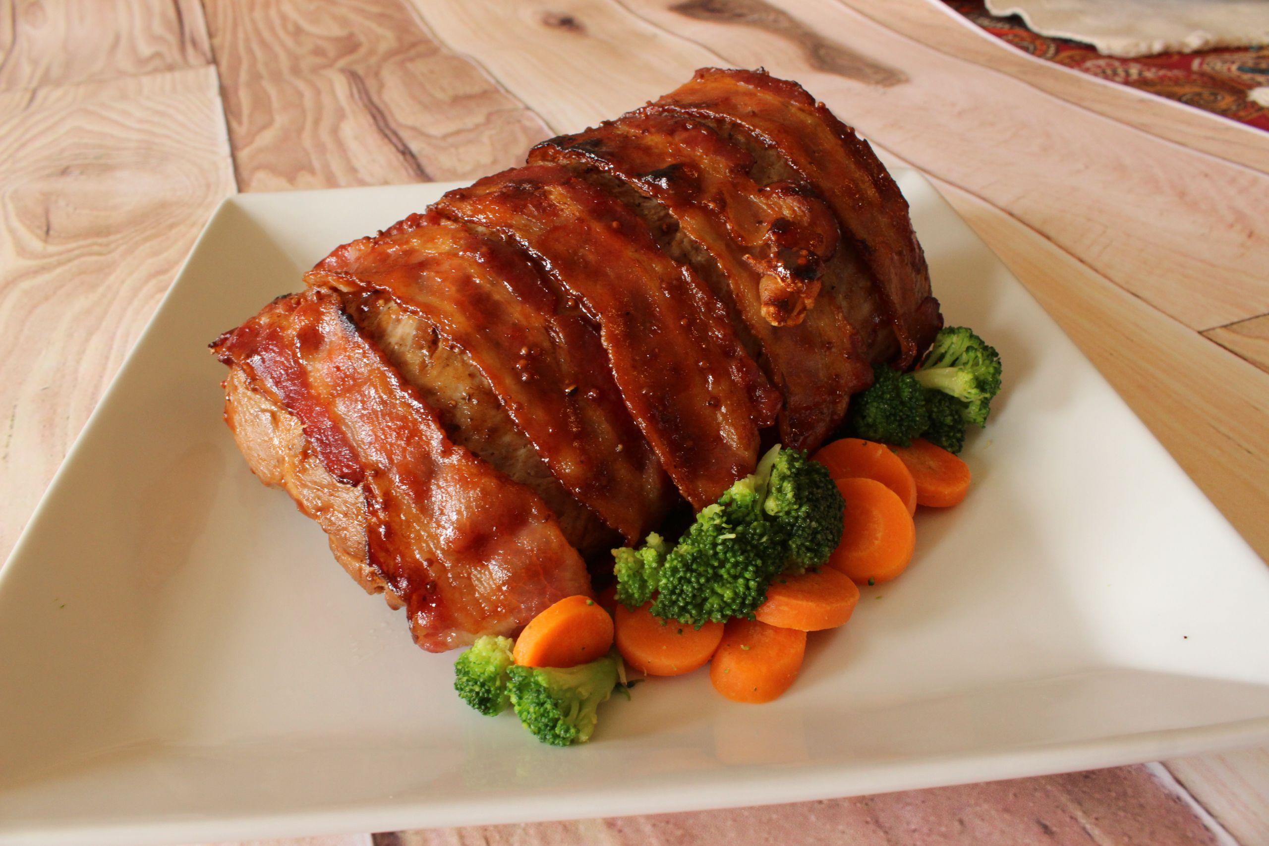 Bacon Wrapped Pork Loin Roast Fresh Simply Saucy Bacon Wrapped Pork Loin Roast