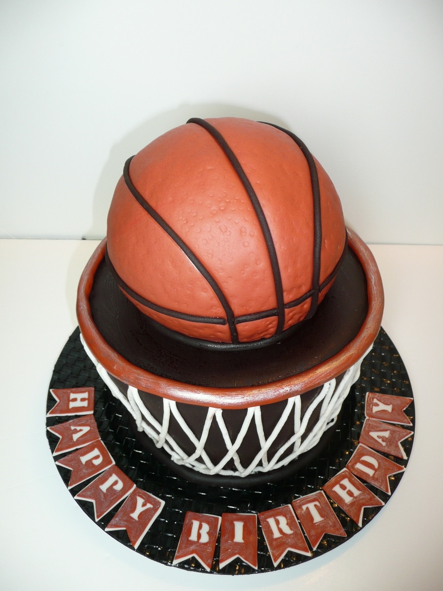 Basketball Birthday Cake Elegant Basketball Birthday Cake Cakecentral