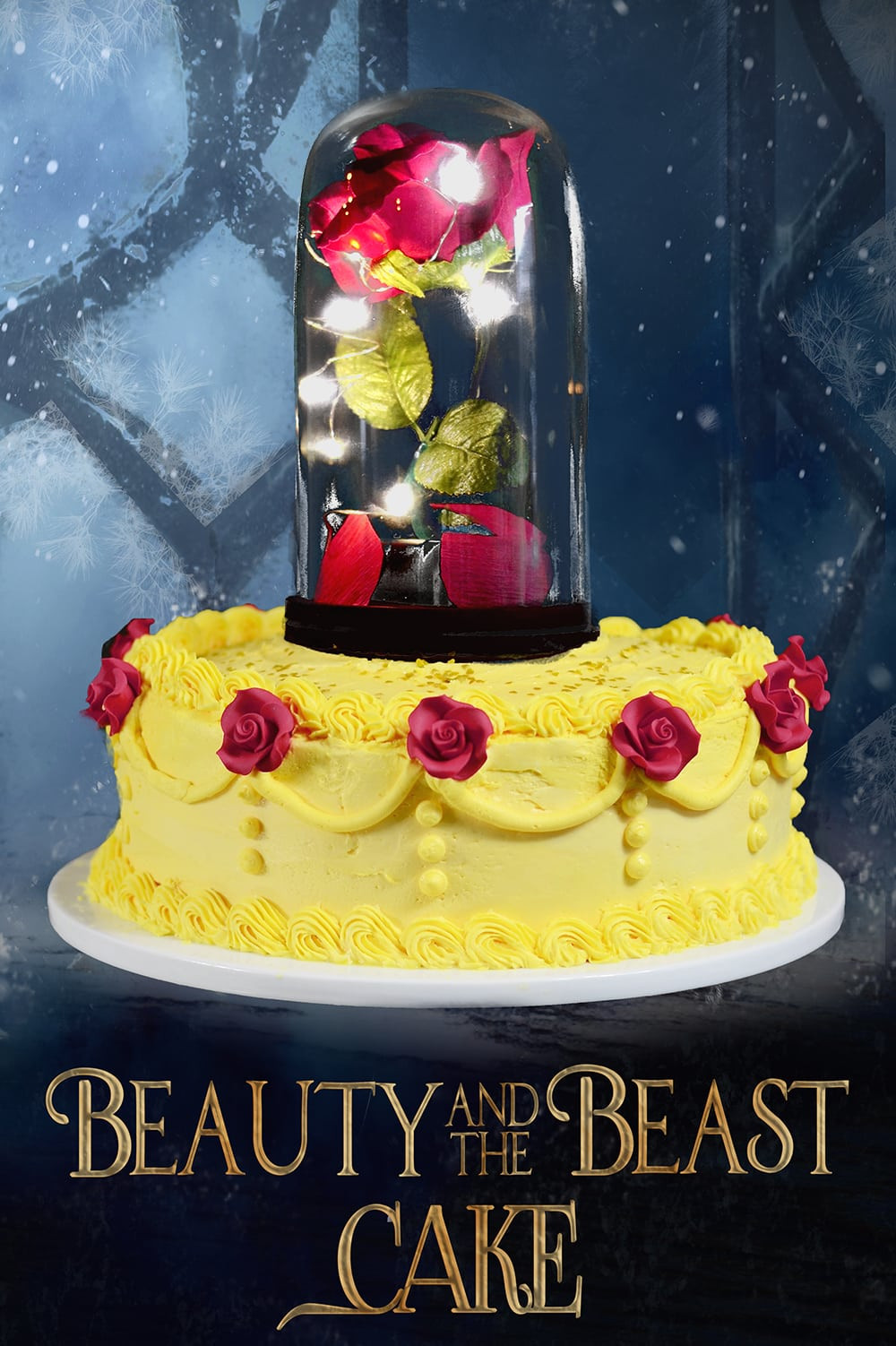 Beauty and the Beast Birthday Cake Luxury Beauty and the Beast Cake Video Tutorial ⋆ Sprinkle some Fun