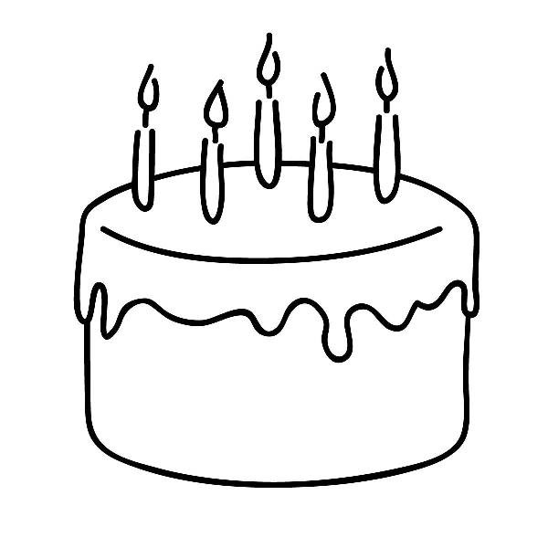 Easy Birthday Cake Clip Art Black and White
 Ideas You’ll Love