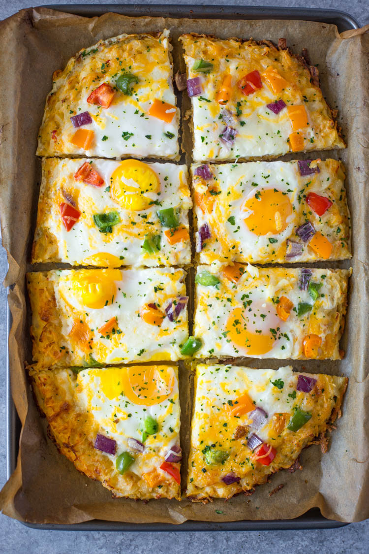 Breakfast Pizza with Hash Brown Crust New Hash Brown Crust Breakfast Pizza