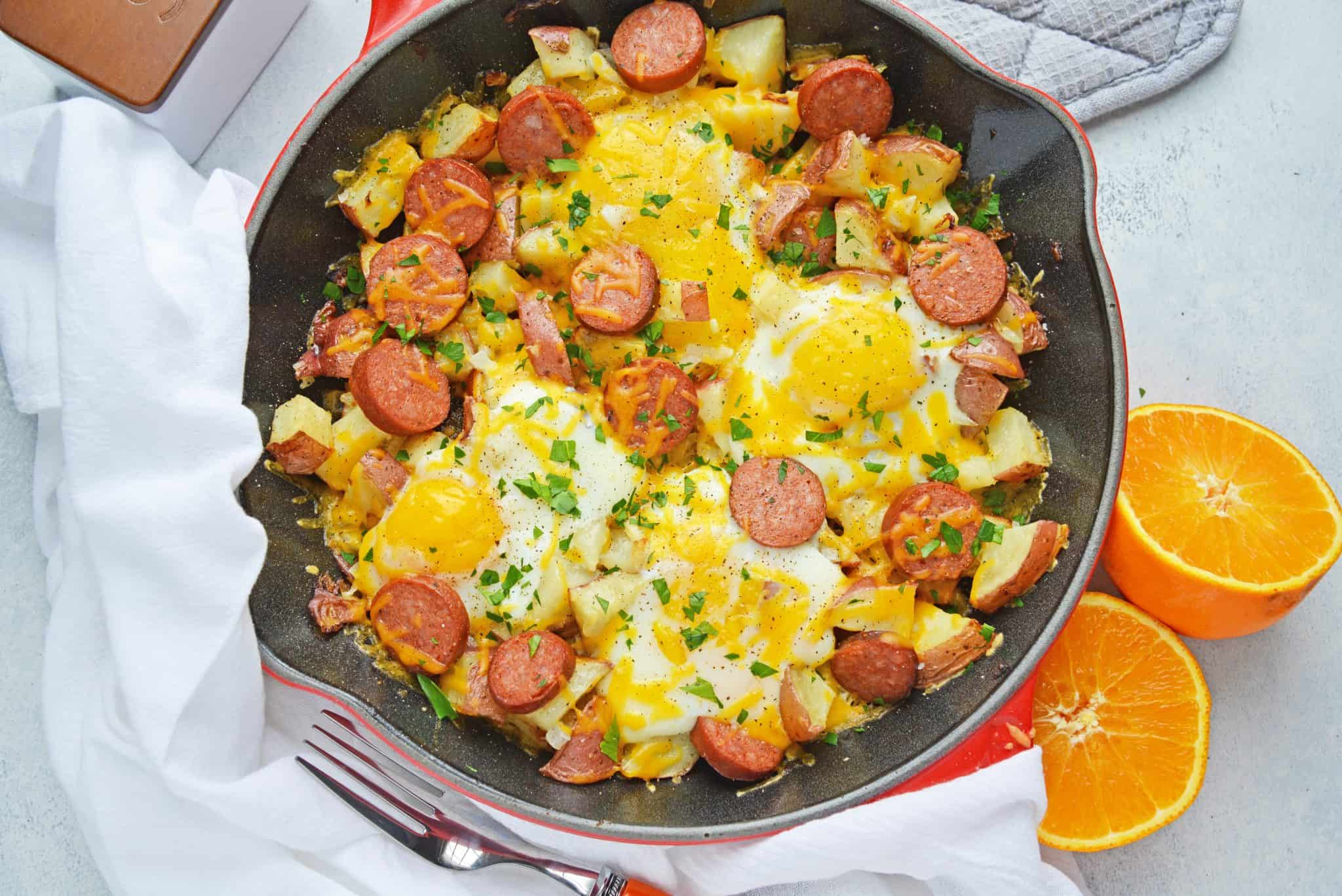 Breakfast Recipes with Sausage and Eggs Fresh Sausage and Egg Skillet A Breakfast Skillet Recipe