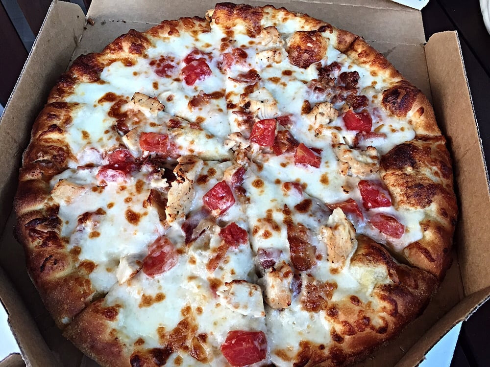 Cali Chicken Bacon Ranch Pizza Dominos Awesome Cali Chicken Bacon Ranch Pizza Yelp