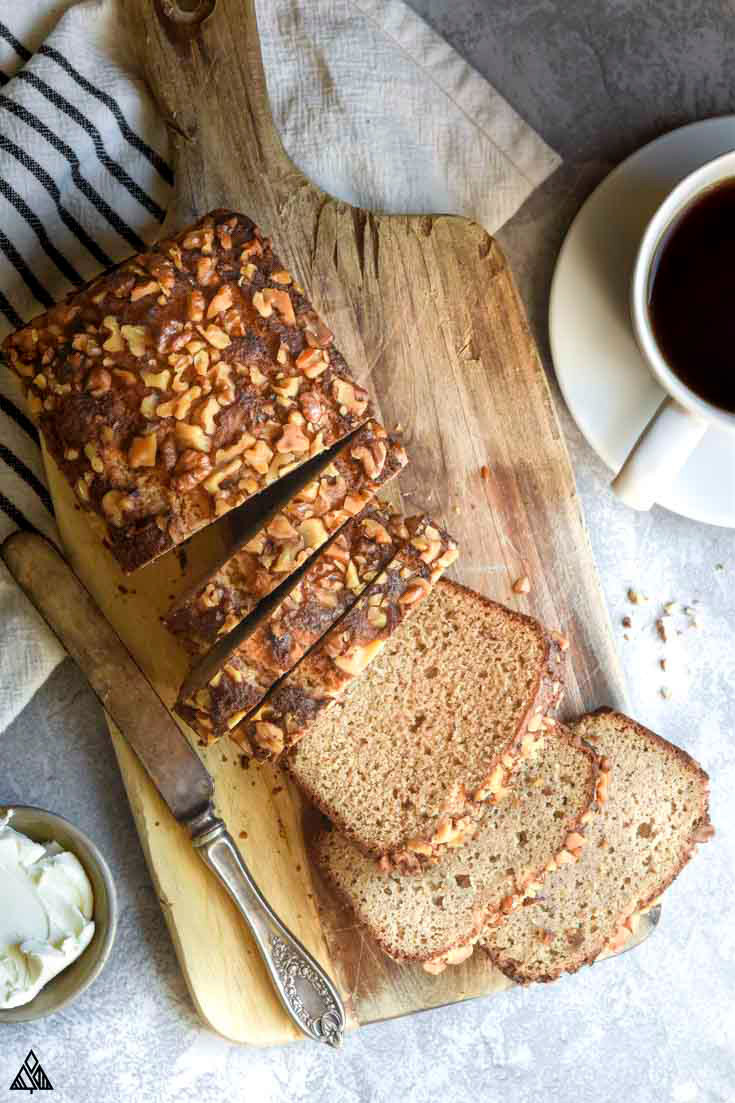 Carbs In Banana Bread Awesome Low Carb Banana Bread 3g Net Carbs Slice Little Pine