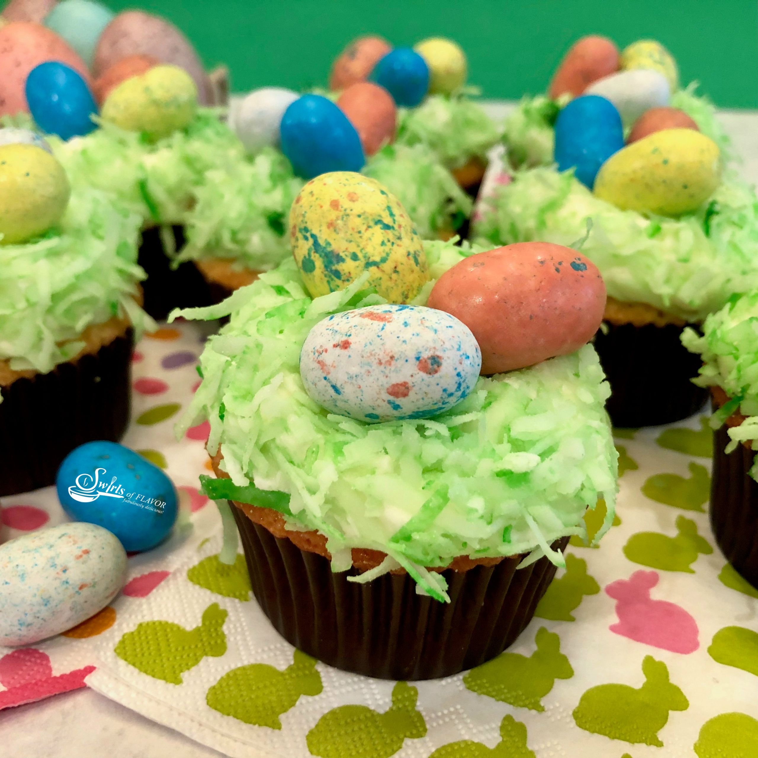 Easter Egg Cupcakes Beautiful Easter Egg Coconut Cupcakes Swirls Of Flavor