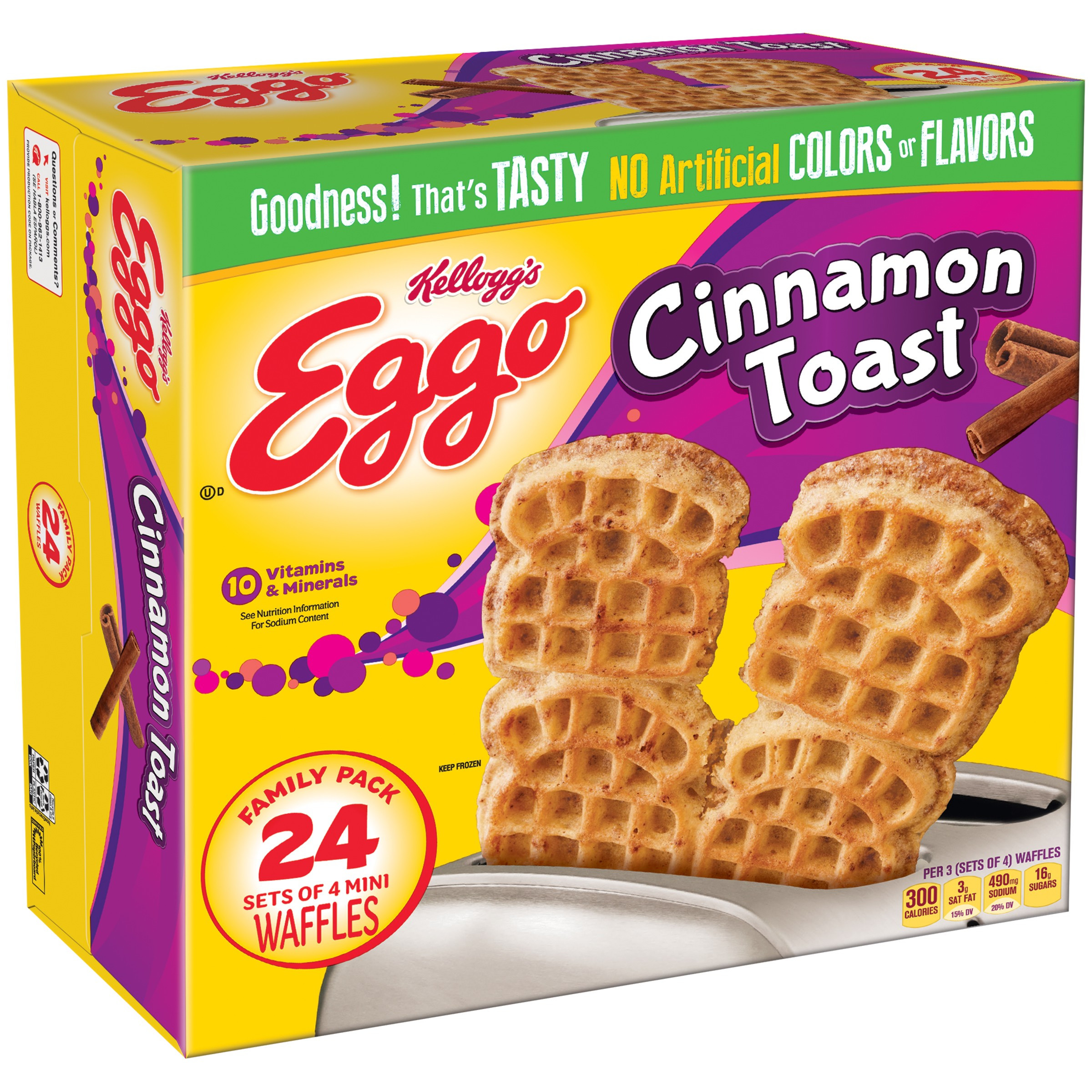 Eggo Cinnamon Waffles Elegant Kellogg S Eggo Cinnamon toast Waffles Eassy Breakfast 25 8