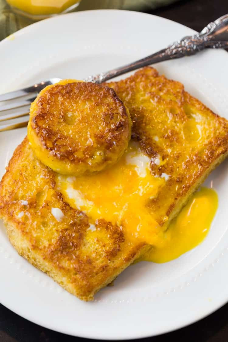 French toast with Egg Lovely French toast Eggs In A Hole the Cozy Cook