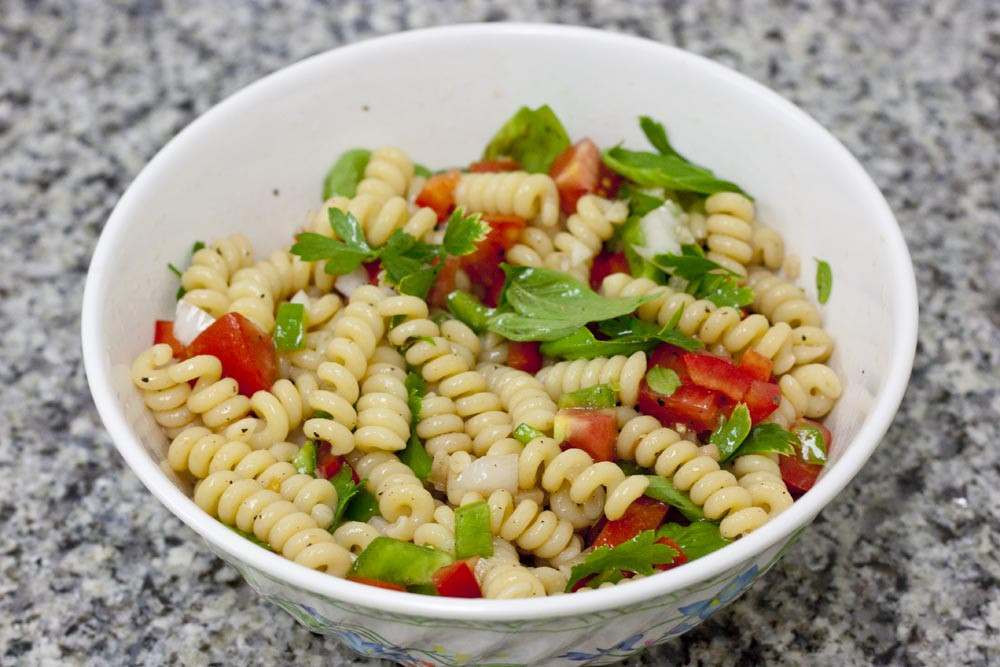 Fusilli Pasta Salad Awesome Fusilli Pasta Salad Recipe Think Eat Be Healthy