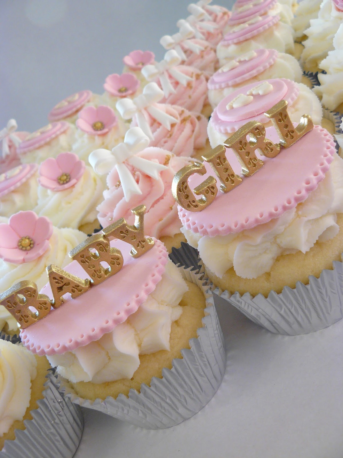 The Most Satisfying Girl Baby Shower Cupcakes