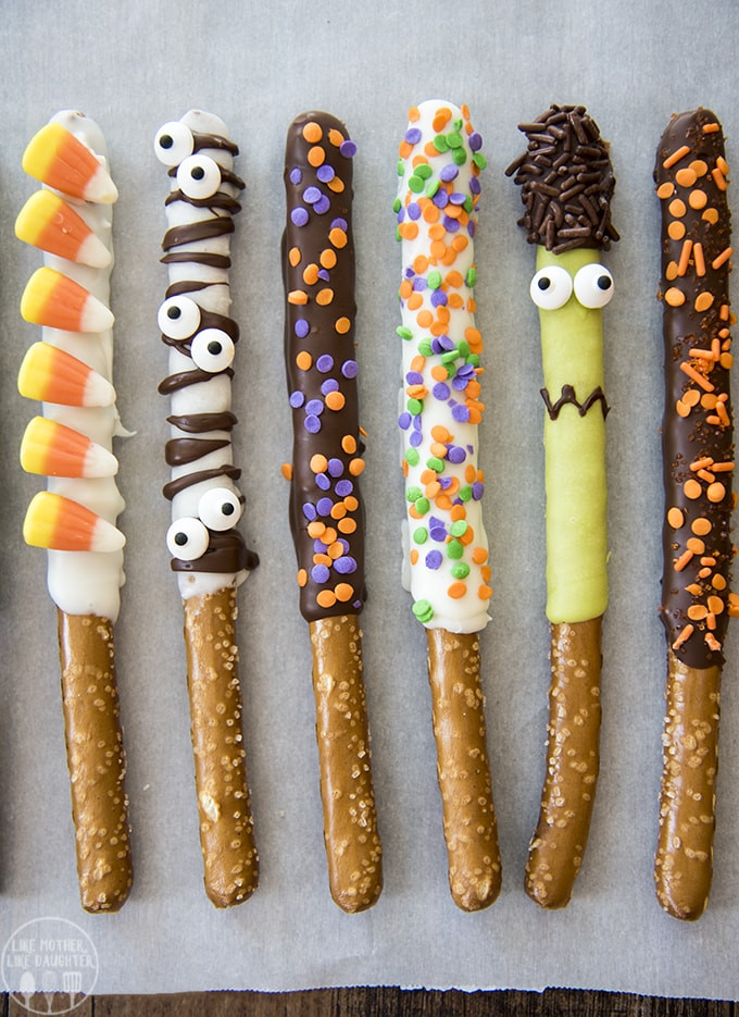 Halloween Chocolate Covered Pretzels Lovely Chocolate Covered Halloween Pretzels – Like Mother Like