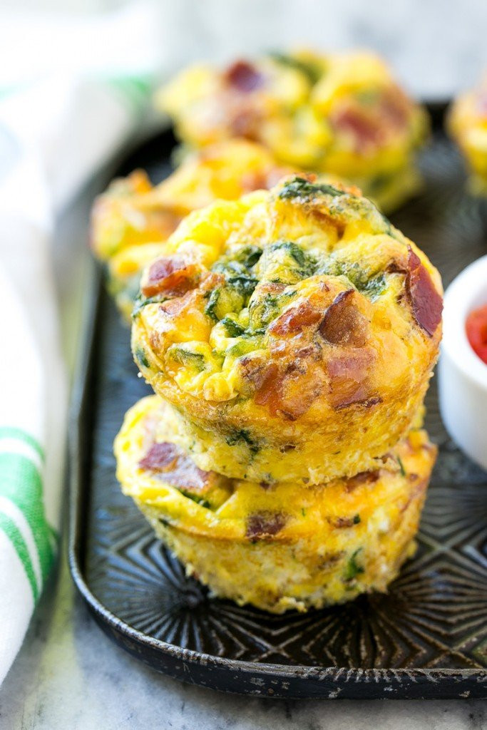 Healthy Breakfast Egg Muffins with Spinach Fresh Healthy Breakfast Egg Muffins with Spinach