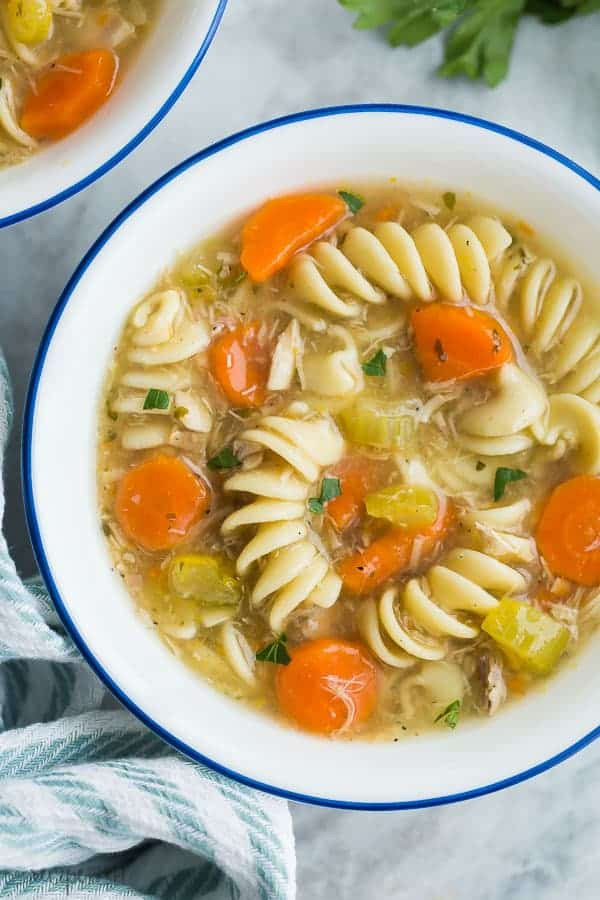 Instant Pot Turkey Noodle soup Fresh Turkey Noodle soup Instant Pot or Slow Cooker – Cravings