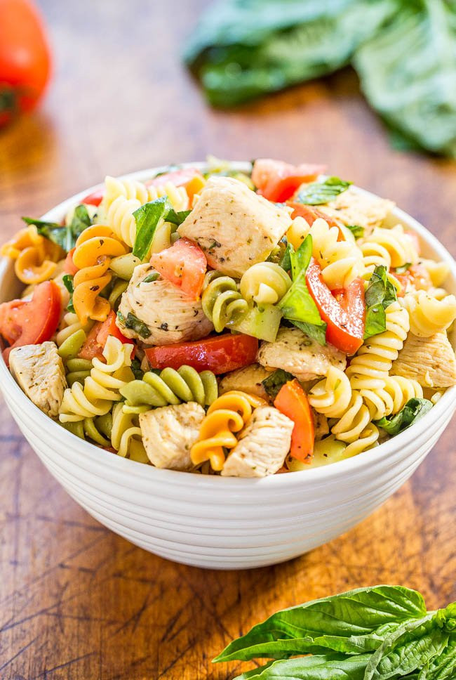 The Most Shared Italian Chicken Pasta Salad
 Of All Time