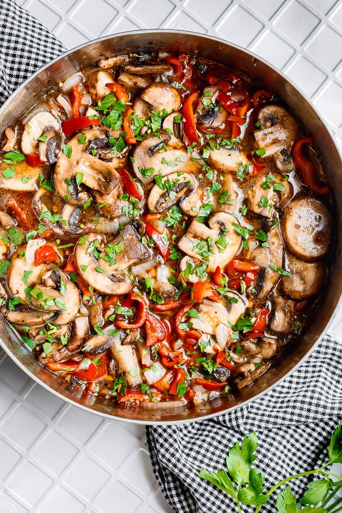 Italian Mushroom Recipes Awesome Italian Sauteed Mushrooms Recipe Oh Sweet Basil
