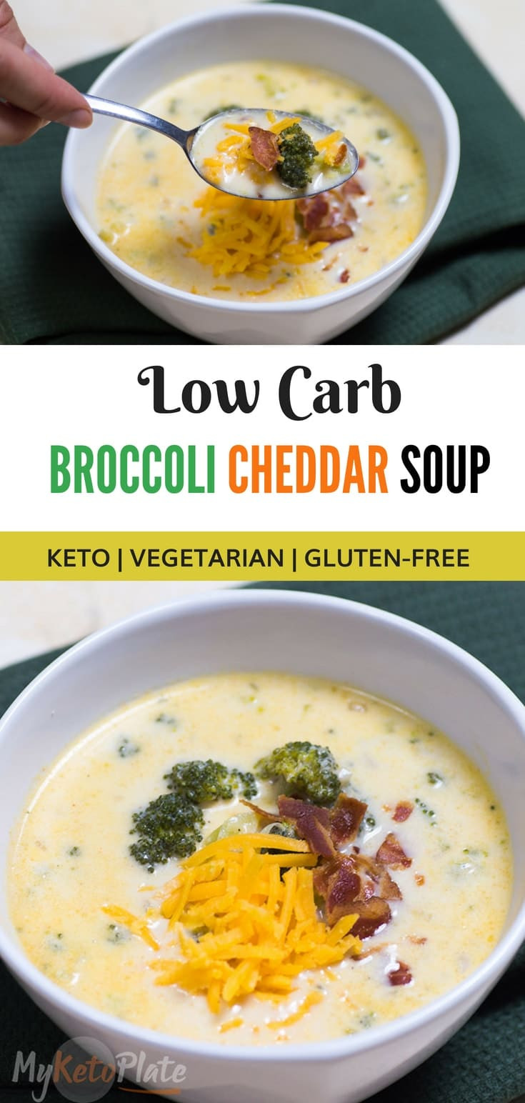 Keto Broccoli Cheddar soup Beautiful Keto Broccoli Cheddar soup Creamy &amp; Delicious Myketoplate