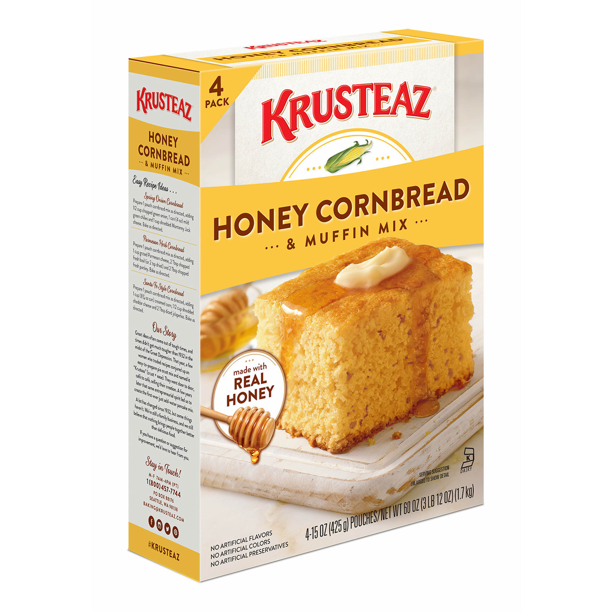 Krusteaz Honey Cornbread Unique Krusteaz Natural Honey Cornbread and Muffin Mix 60 Oz 4