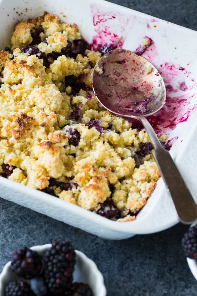 Homemade Low Carb Blackberry Cobbler
 : Best Ever and so Easy