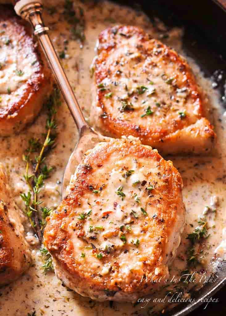 Low Carb Pork Chop Recipes Beautiful Creamy Low Carb Pork Chops Gluten Free What S In the Pan
