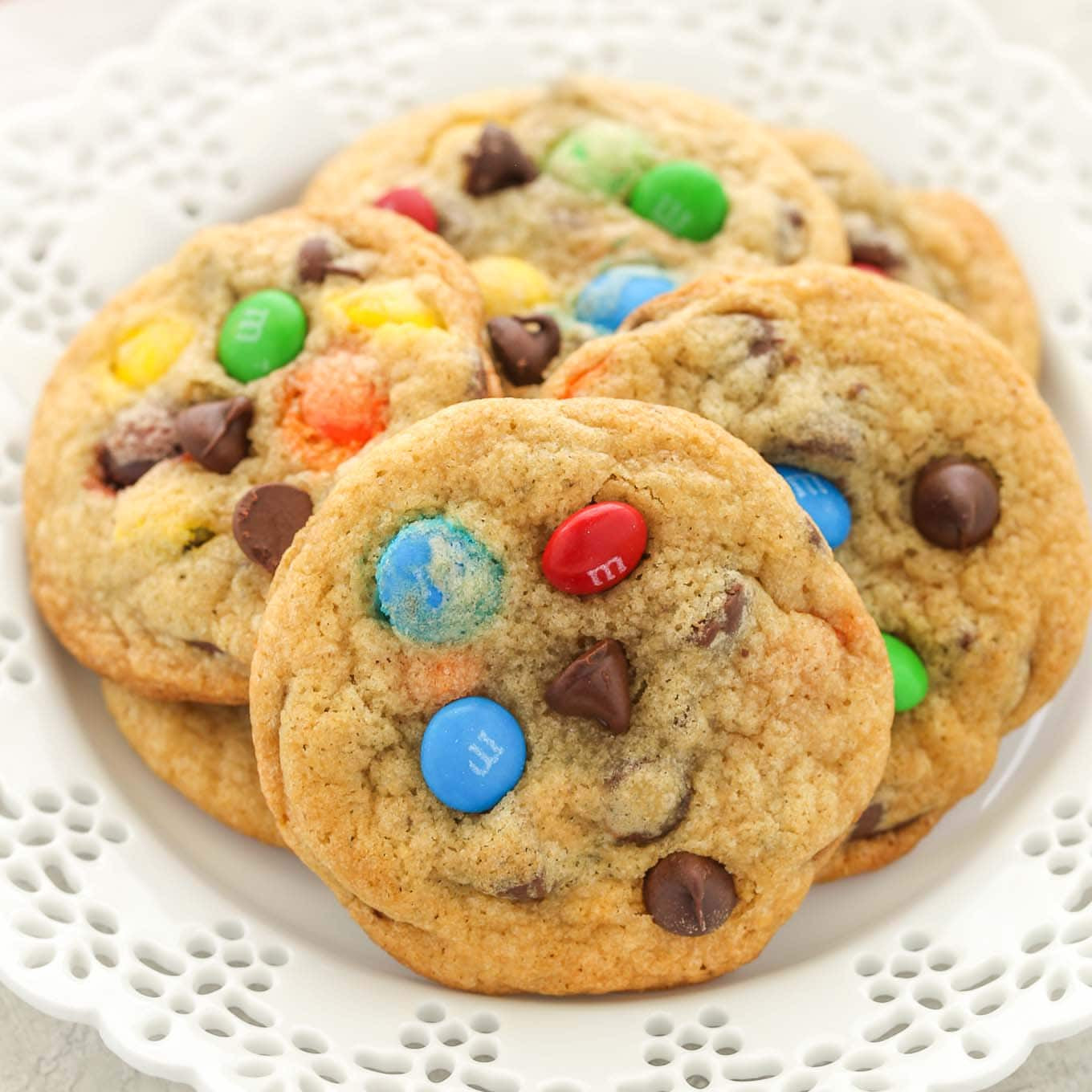 M and M Chocolate Chip Cookies Lovely soft and Chewy M&amp;m Chocolate Chip Cookies Live Well Bake