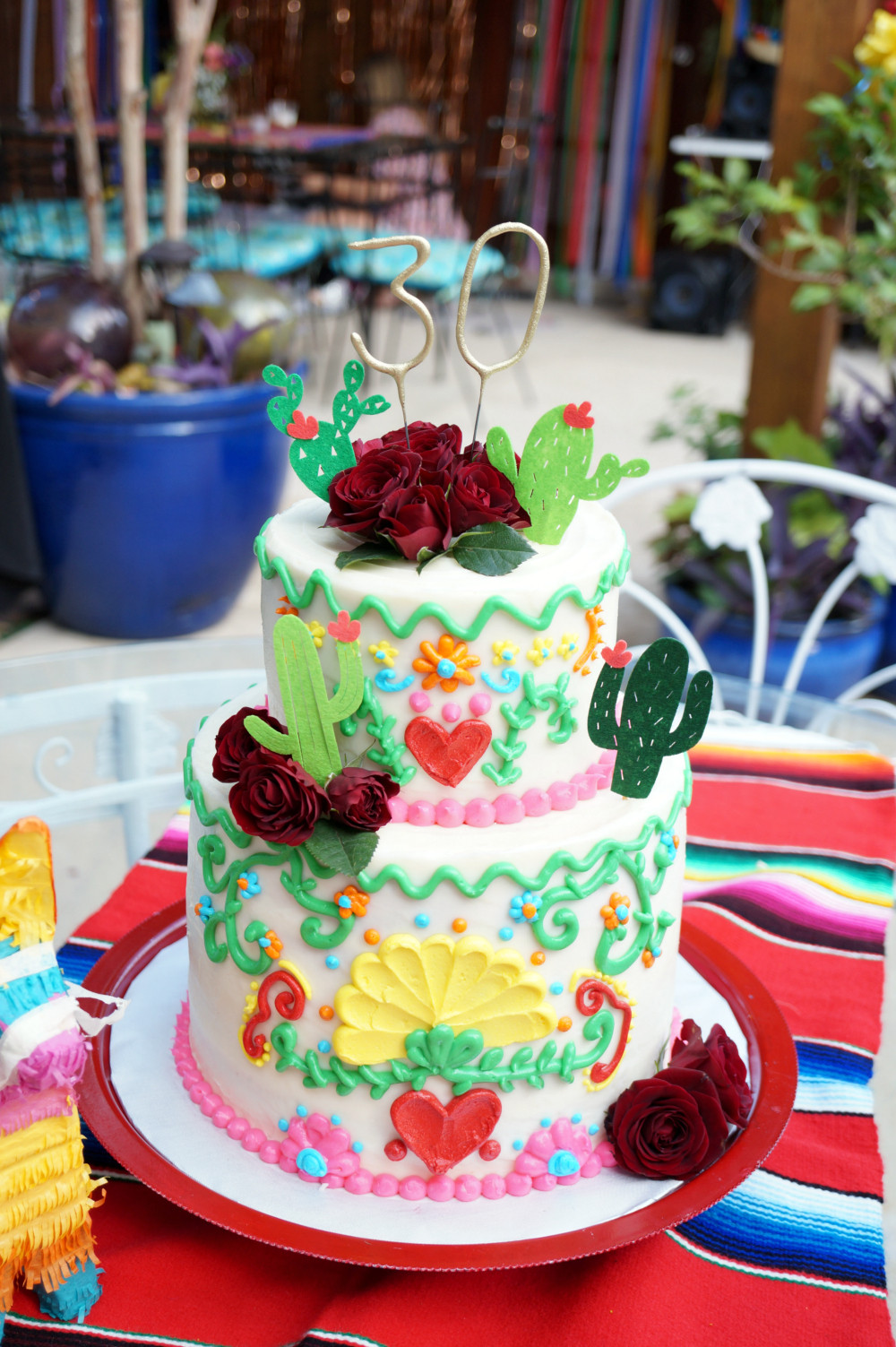 Mexican Birthday Cake Luxury Mexican Embroidery Birthday Cake