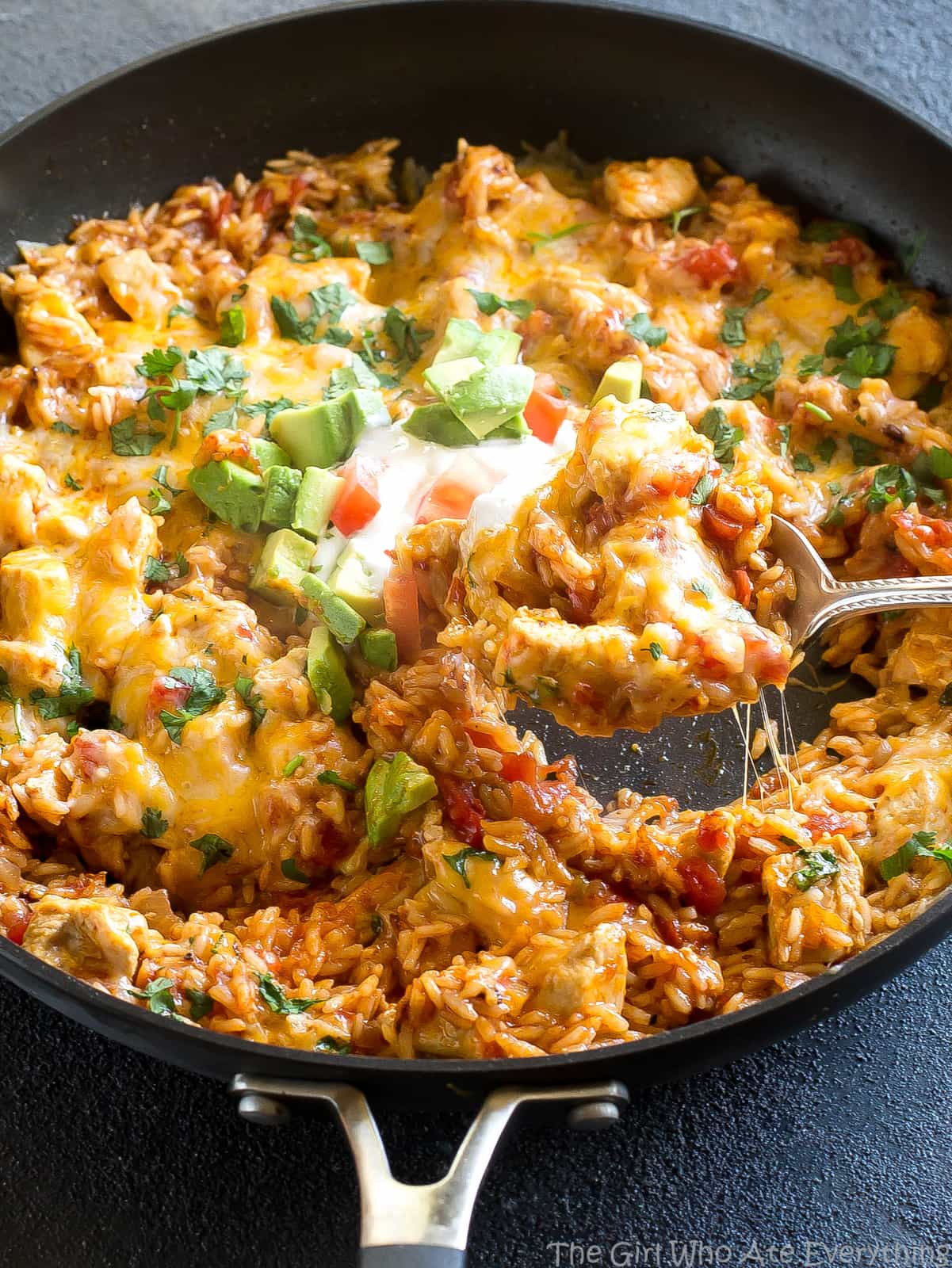 Mexican Chicken Cheese and Rice Awesome E Pan Mexican Chicken and Rice the Girl who ate Everything