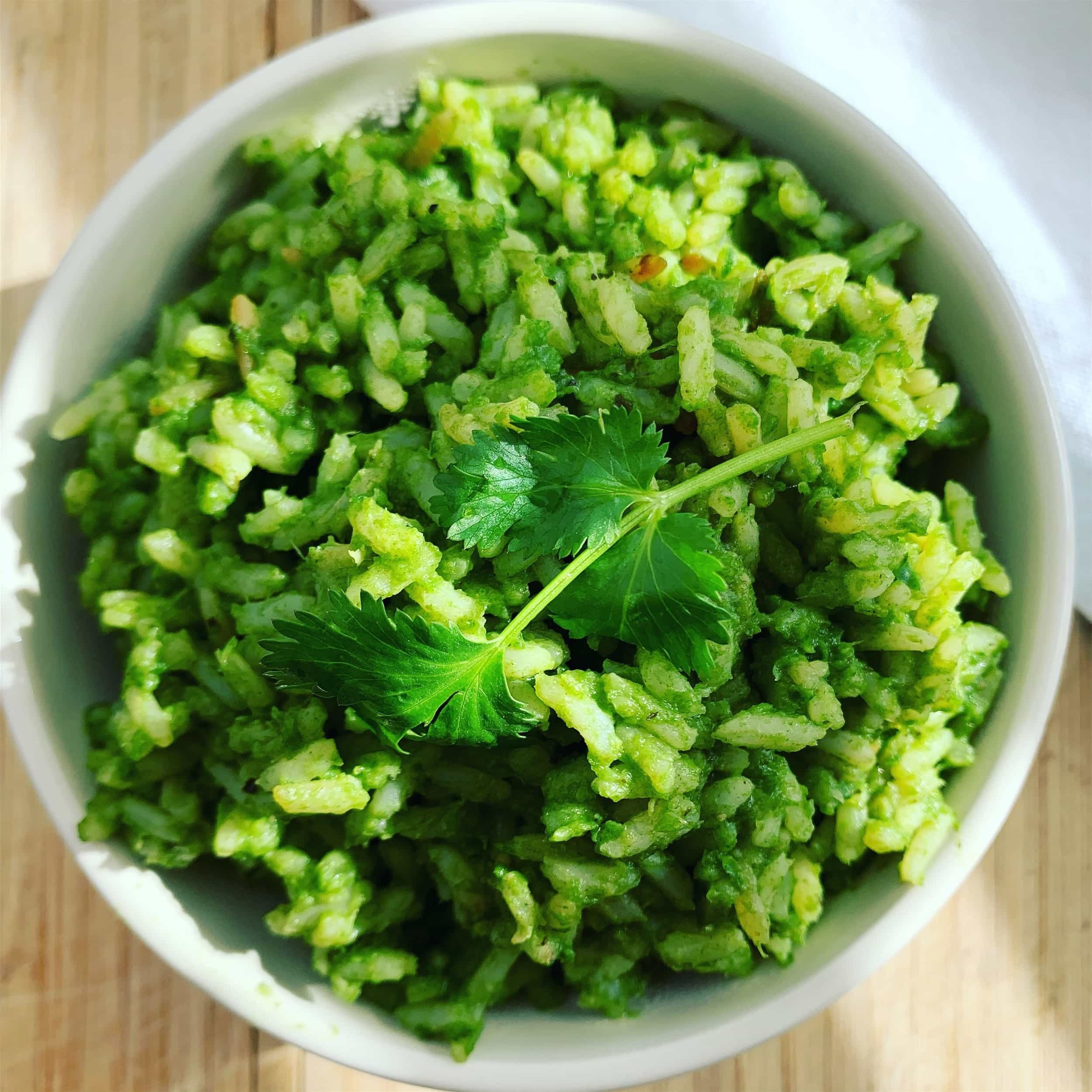 Mexican Green Rice Awesome Arroz Verde Mexican Green Rice Made W Spinach
