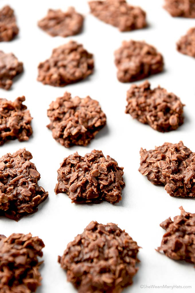 The Most Satisfying No Bake Chocolate Coconut Cookies