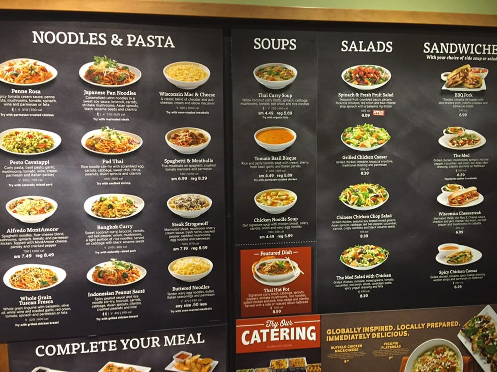 Noodles and Company Yelp New Menu Board
