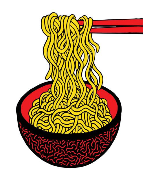 Noodles Clip Art Best Of Instant Noodles Illustrations Royalty Free Vector