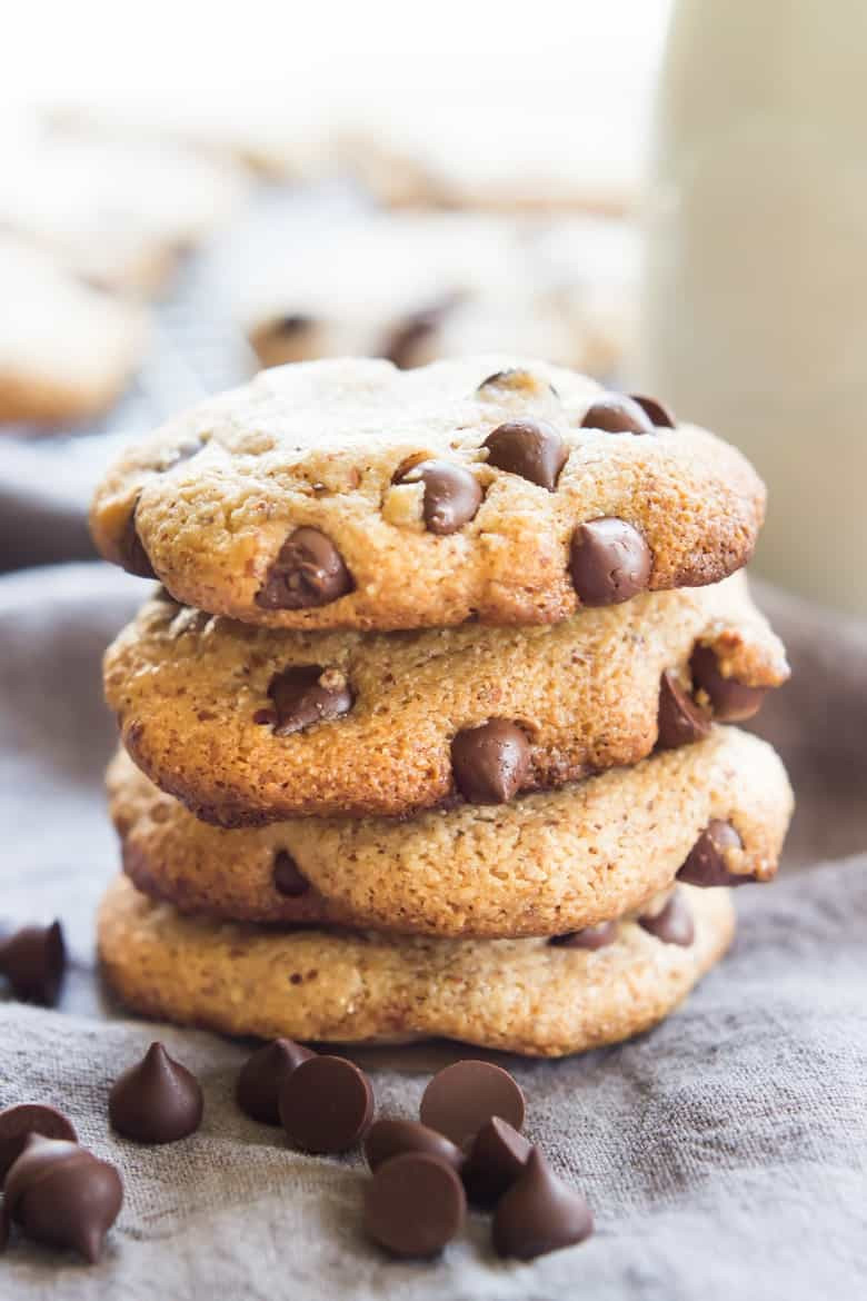 Paleo Chocolate Chip Cookies Recipes Best Of Paleo Chocolate Chip Cookies Vegan too Wicked Spatula