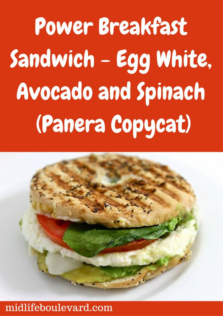 Panera Bread Avocado Egg White &amp;amp; Spinach Breakfast Power Lovely Power Breakfast Sandwich – Egg White Avocado and Spinach