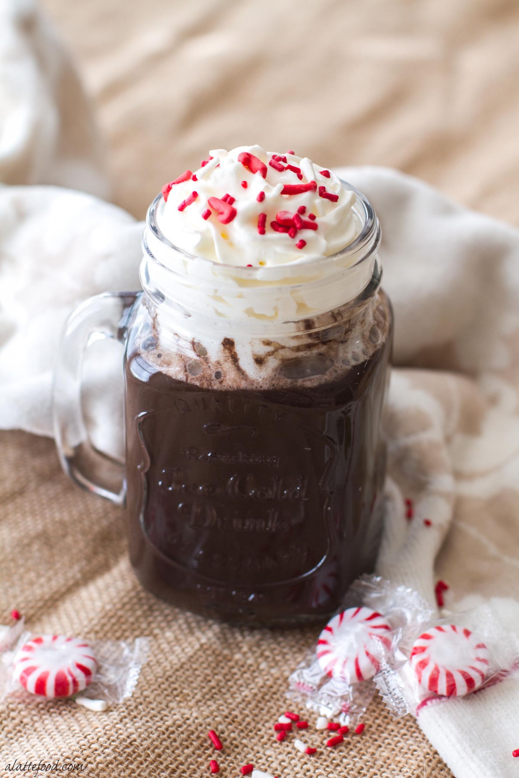 Best Ever Peppermint Hot Chocolate