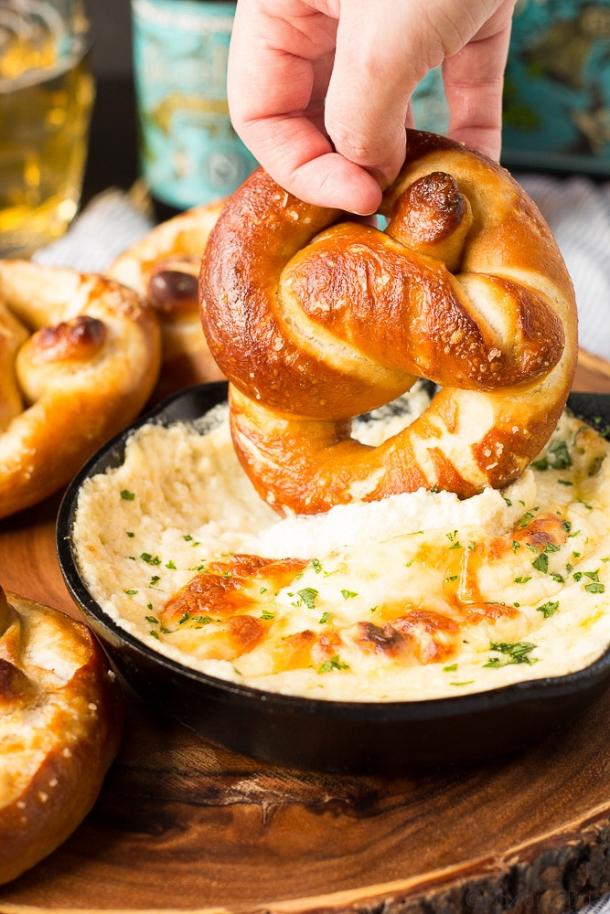 Pretzels and Beer Cheese Fresh soft Beer Pretzels with Beer Cheese Dip Fox and Briar