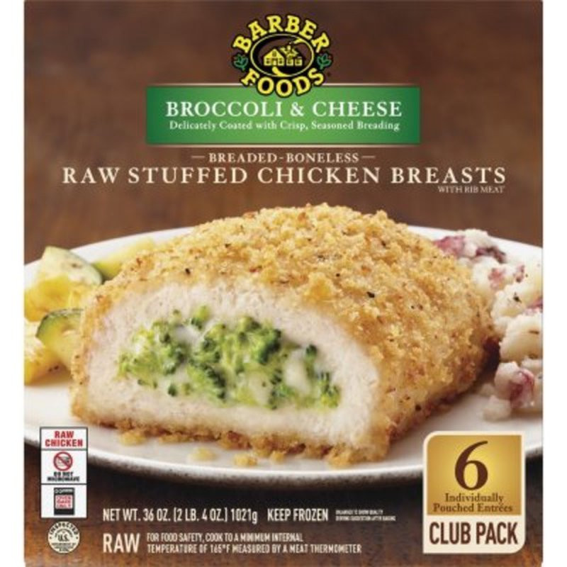 Sams Club Chicken Breasts Best Of Barber Foods Broccoli &amp; Cheese Raw Stuffed Chicken Breasts
